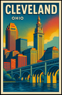 Cleveland Skyline Poster