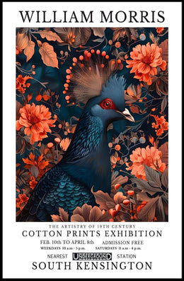 William Morris Textile Art Exhibition: Cultural or Heritage Poster