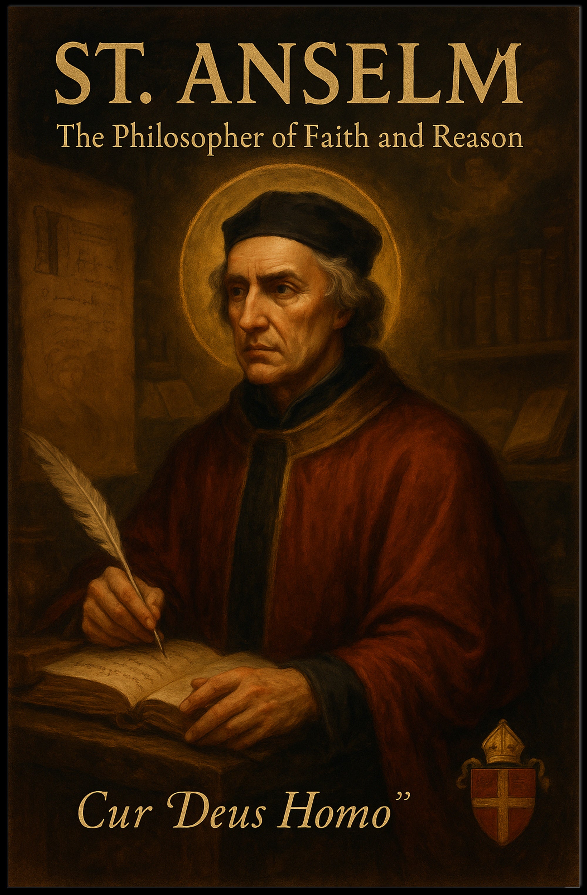 St. Anselm Faith Reason Religious Cultural Heritage Poster PosterGoat