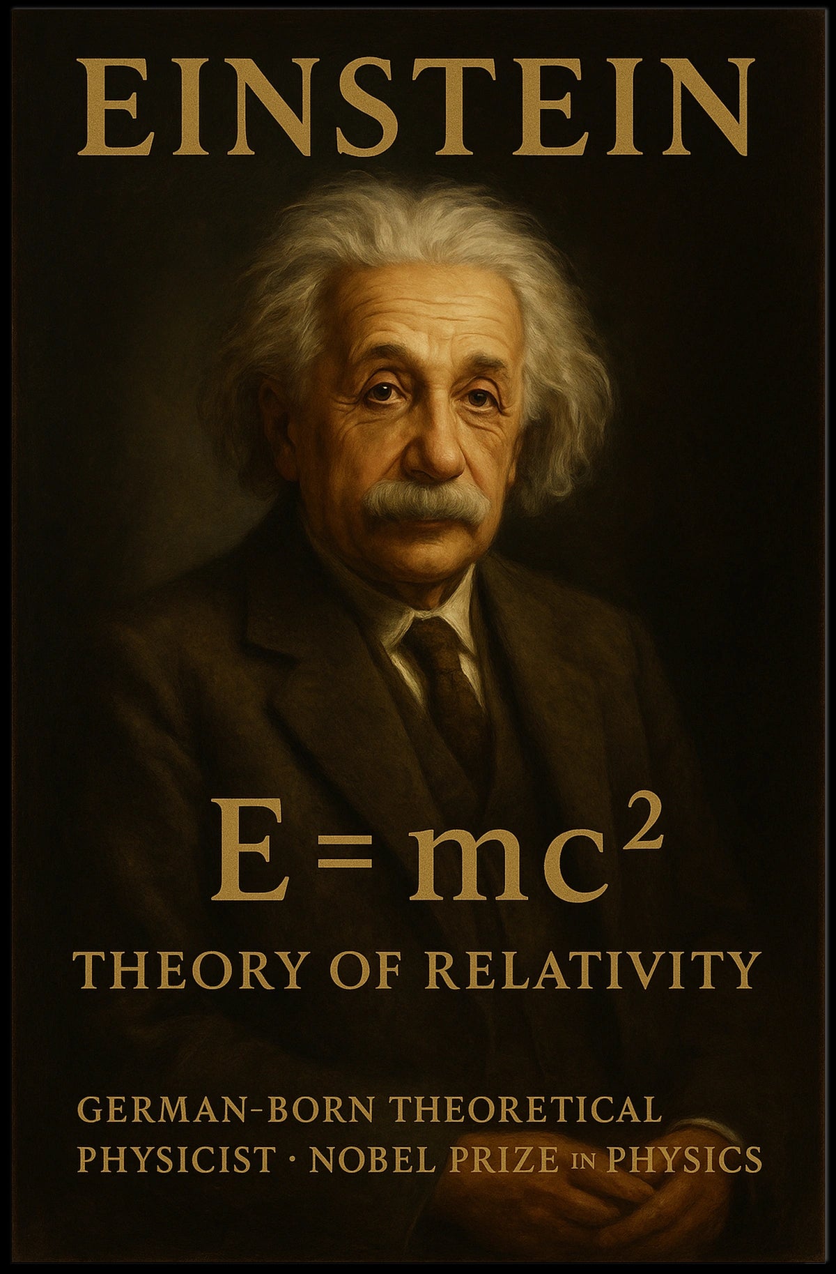Albert Einstein Theory Of Relativity Poster