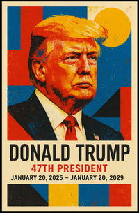 Trump Visionary Leader Pop Art Patriotic Poster