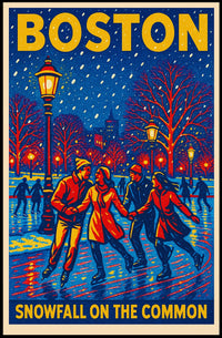 Snowfall On The Common Poster