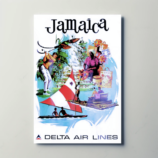 Jamaica Vintage Poster - Delta Air Lines