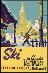 Ski In CanadaS Laurentian Mountains Poster