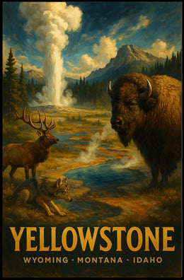 Yellowstone National Park Poster