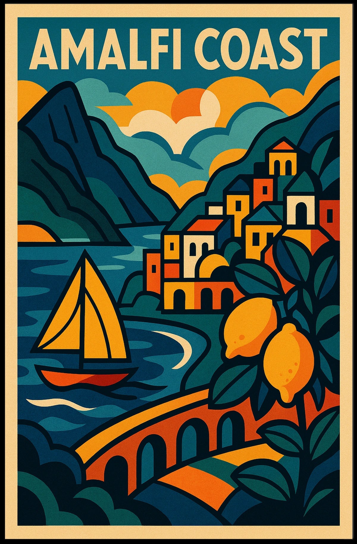 Amalfi Coast Poster