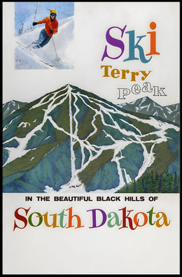 Ski Terry Peak In The Black Hills Poster