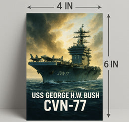 USS George H.W. Bush CVN-77 Poster PosterGoat