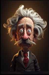 Whimsical Professor Character Poster PosterGoat