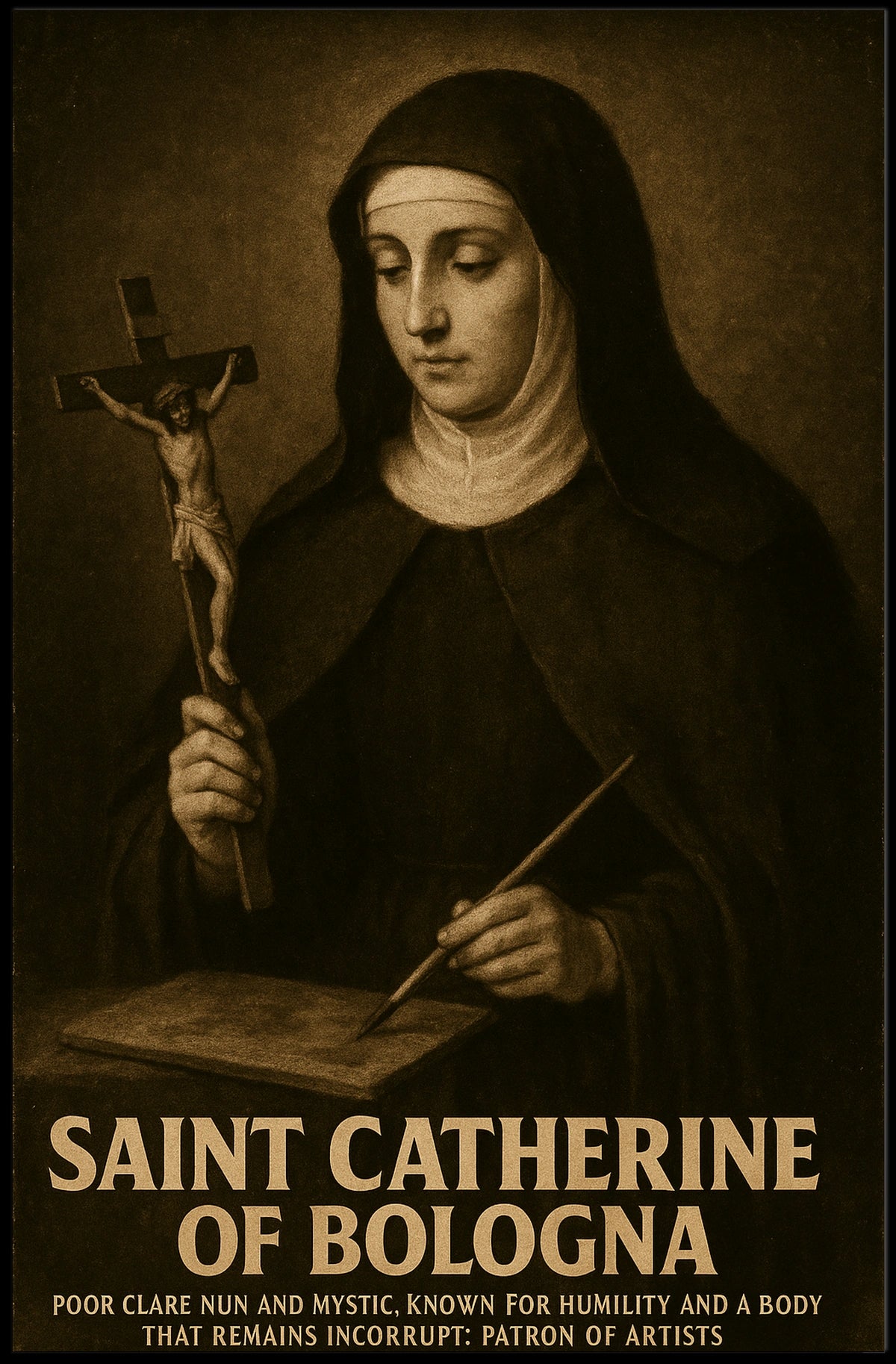 Saint Catherine Of Bologna Poster