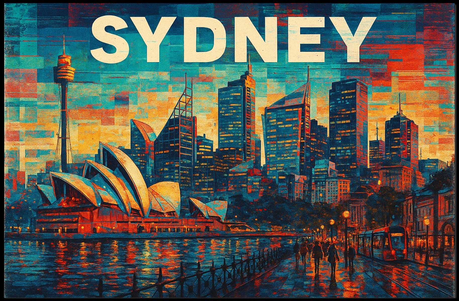 Sydney Skyline Poster