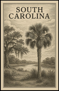 South Carolina Landscape Poster