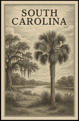 South Carolina Landscape Poster