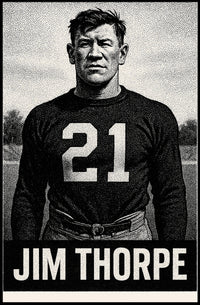 Jim Thorpe Legendary Athlete Poster