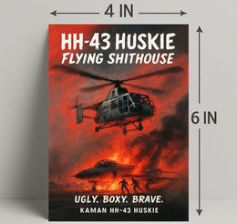 Kaman HH-43 Huskie Ugly. Boxy. Brave Poster PosterGoat