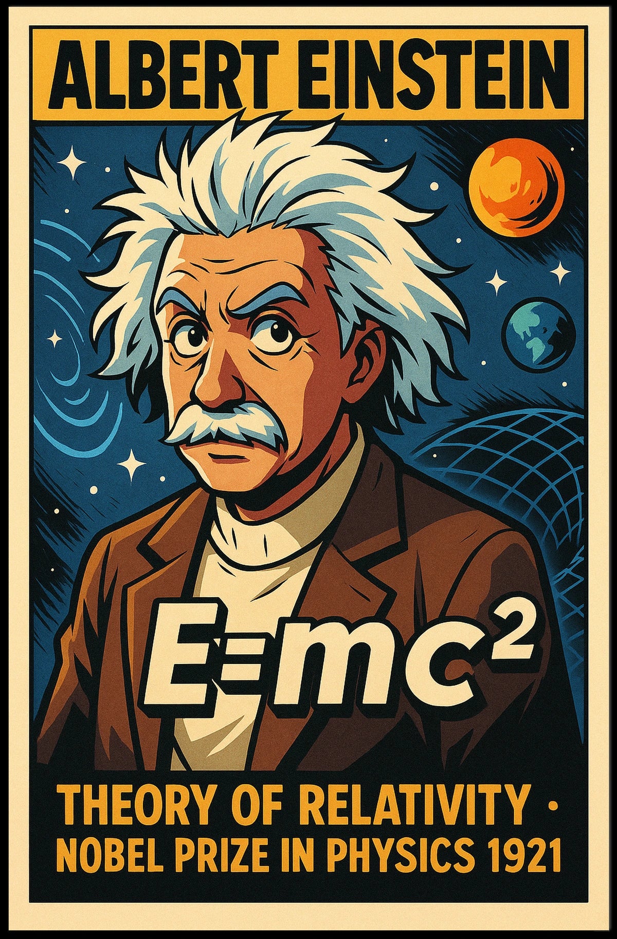 Albert Einstein Theory Of Relativity Poster