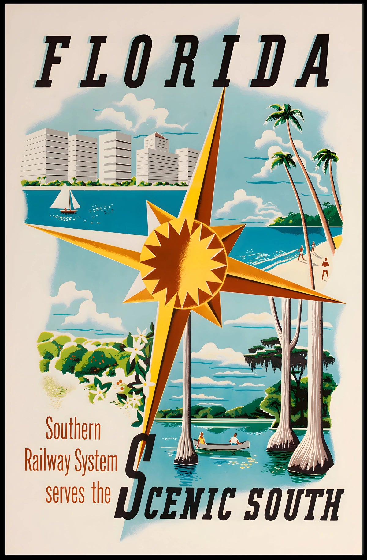 Florida Scenic South Railway Promotion Poster