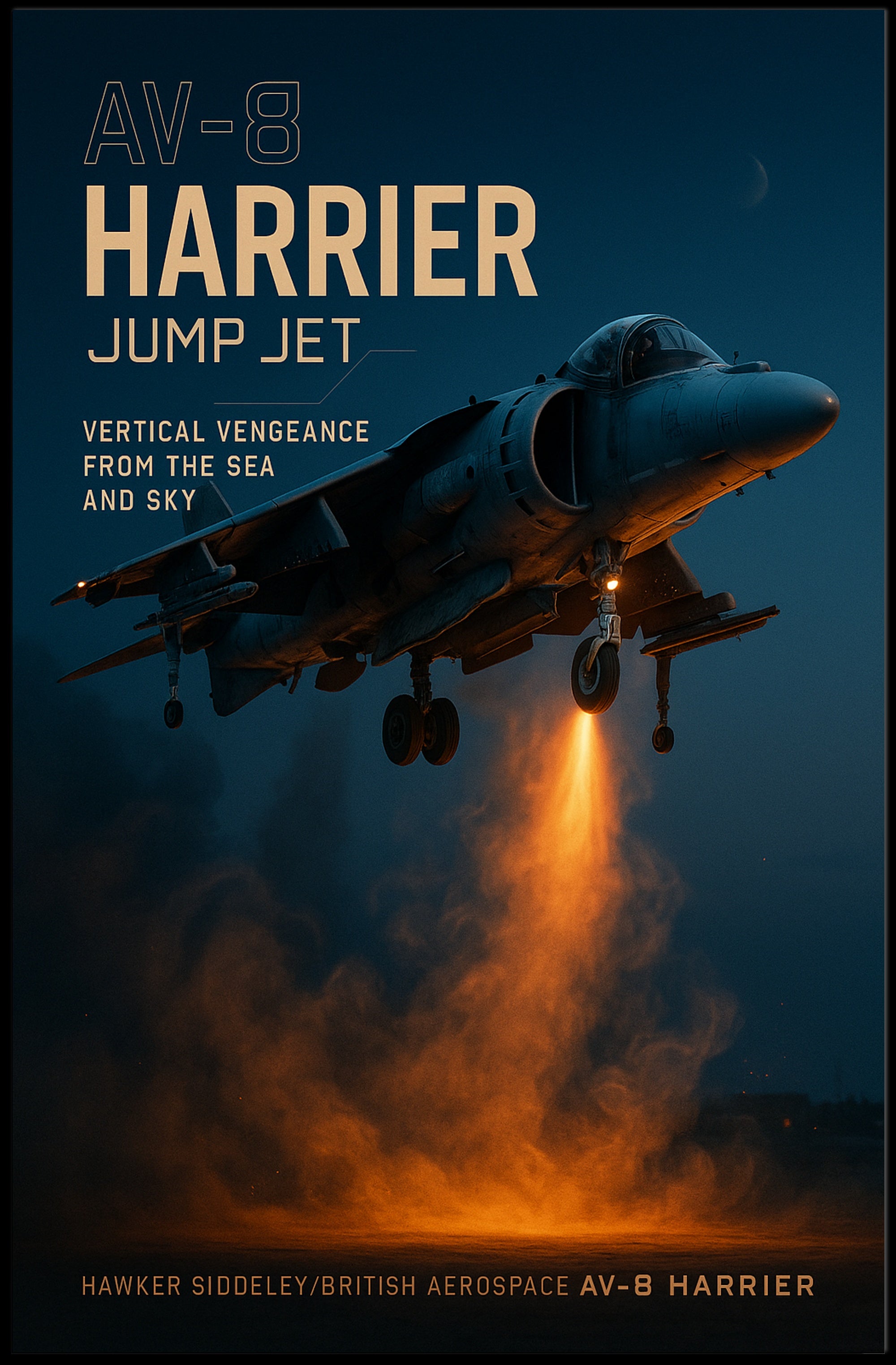 AV-8 Harrier Jump Jet Poster