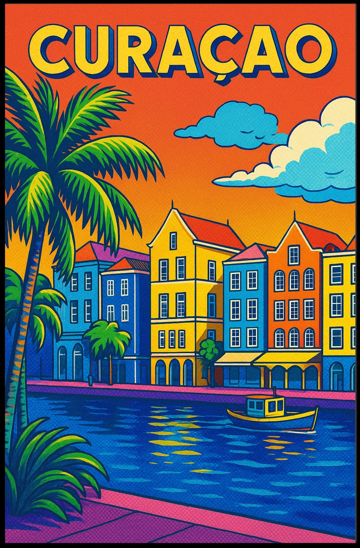 Vibrant Curaçao Poster