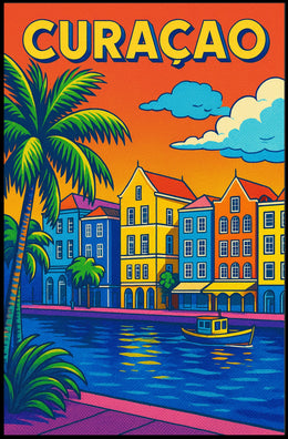 Vibrant Curaçao Poster