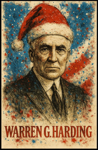 Warren G. Harding 29th President of the United States Christmas SeriesPoster