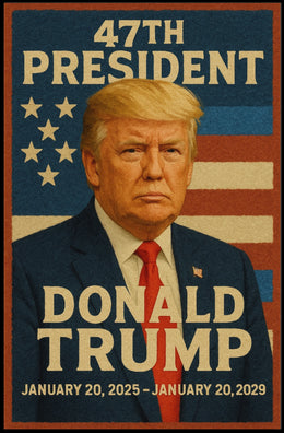 Donald Trump 47th President Poster
