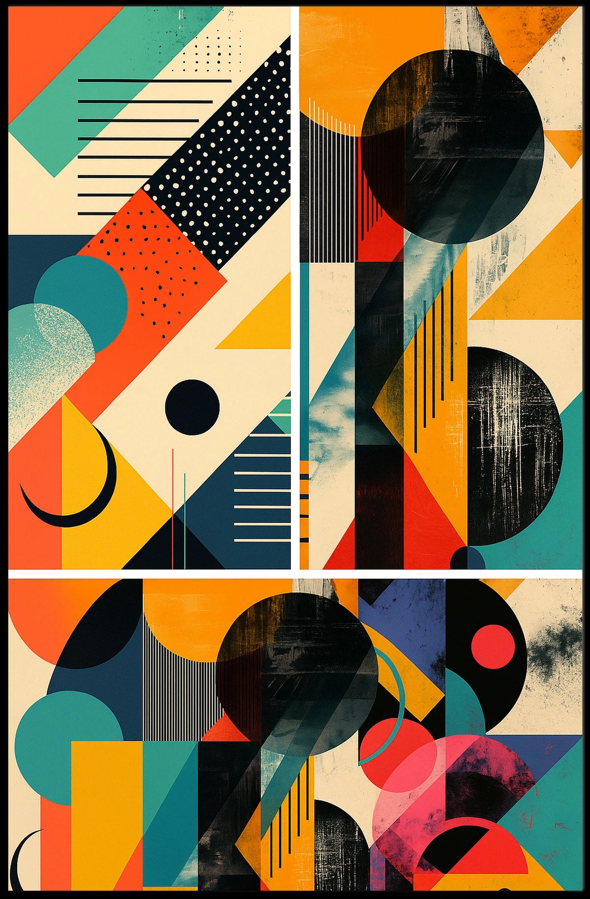 Geometric Abstraction Abstract Poster