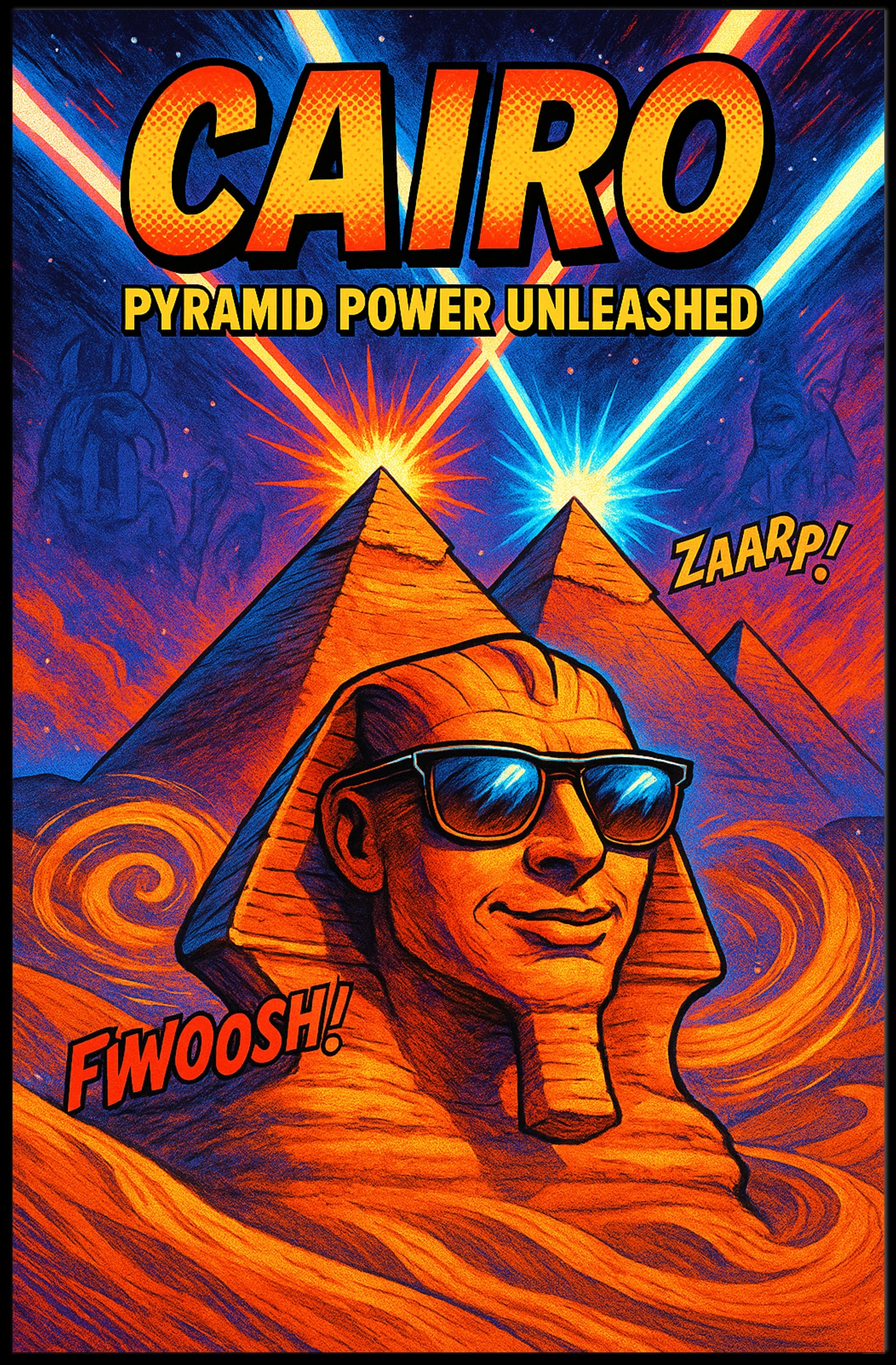 Cairo Pyramid Power Unleashed Poster PosterGoat