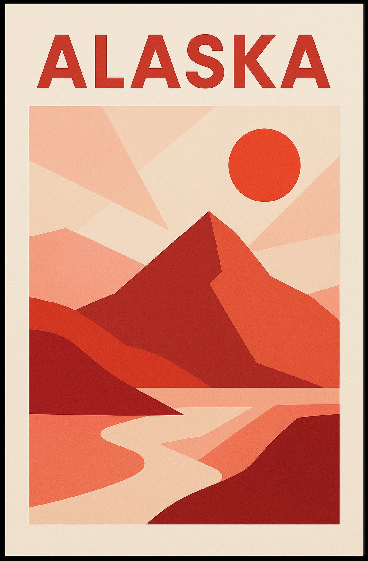 Alaska A Scenic Tribute Poster