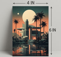 Futuristic Oasis Poster PosterGoat