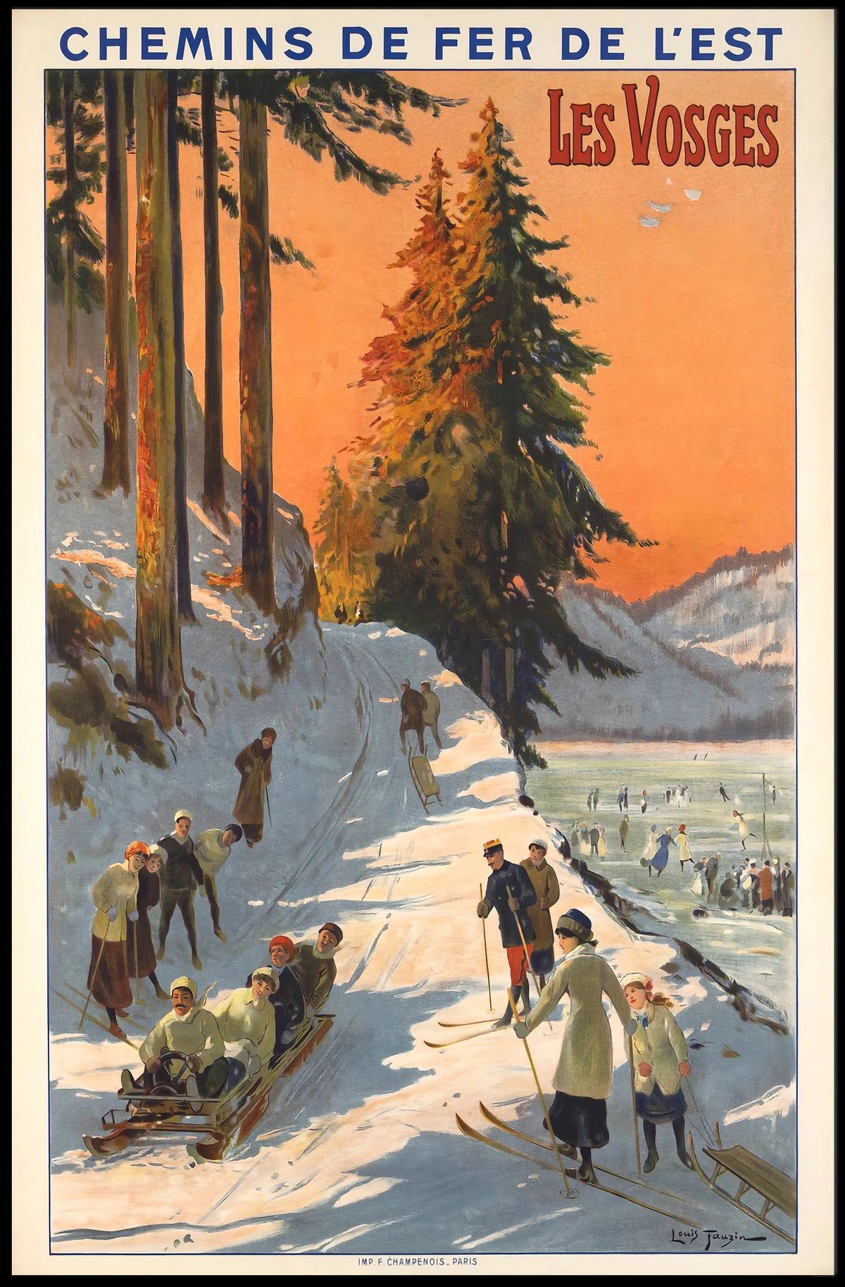 Winter Adventures In Les Vosges Poster