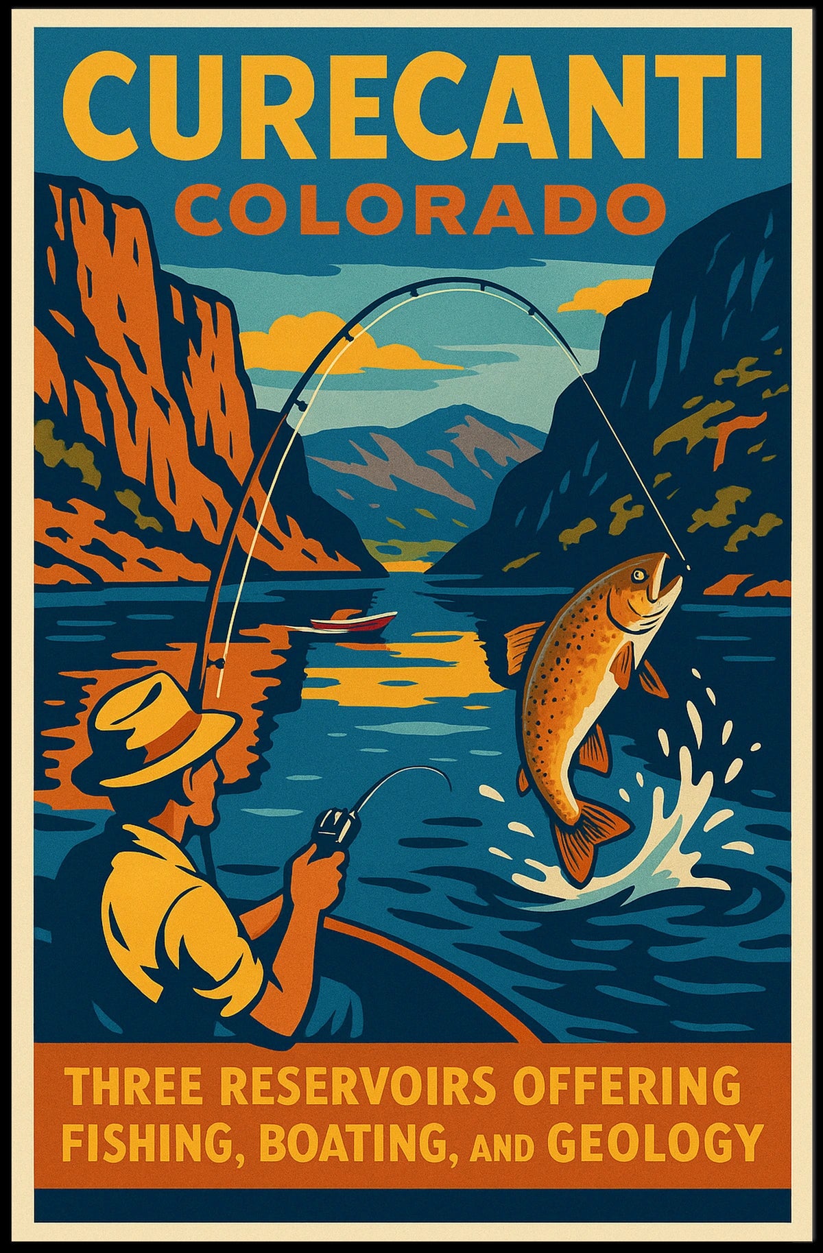 Curecanti Colorado Adventure Poster