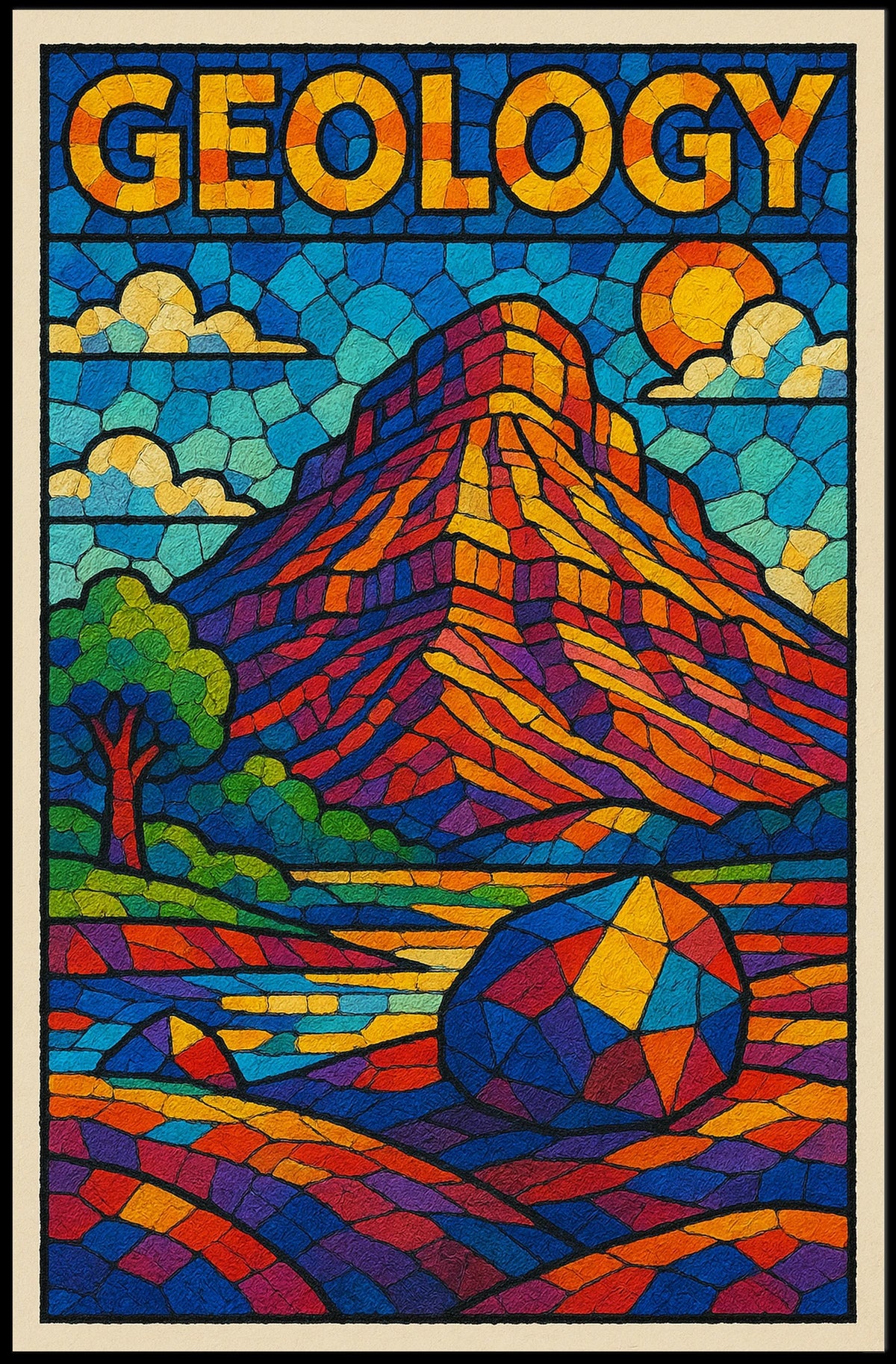 Geology Art Poster