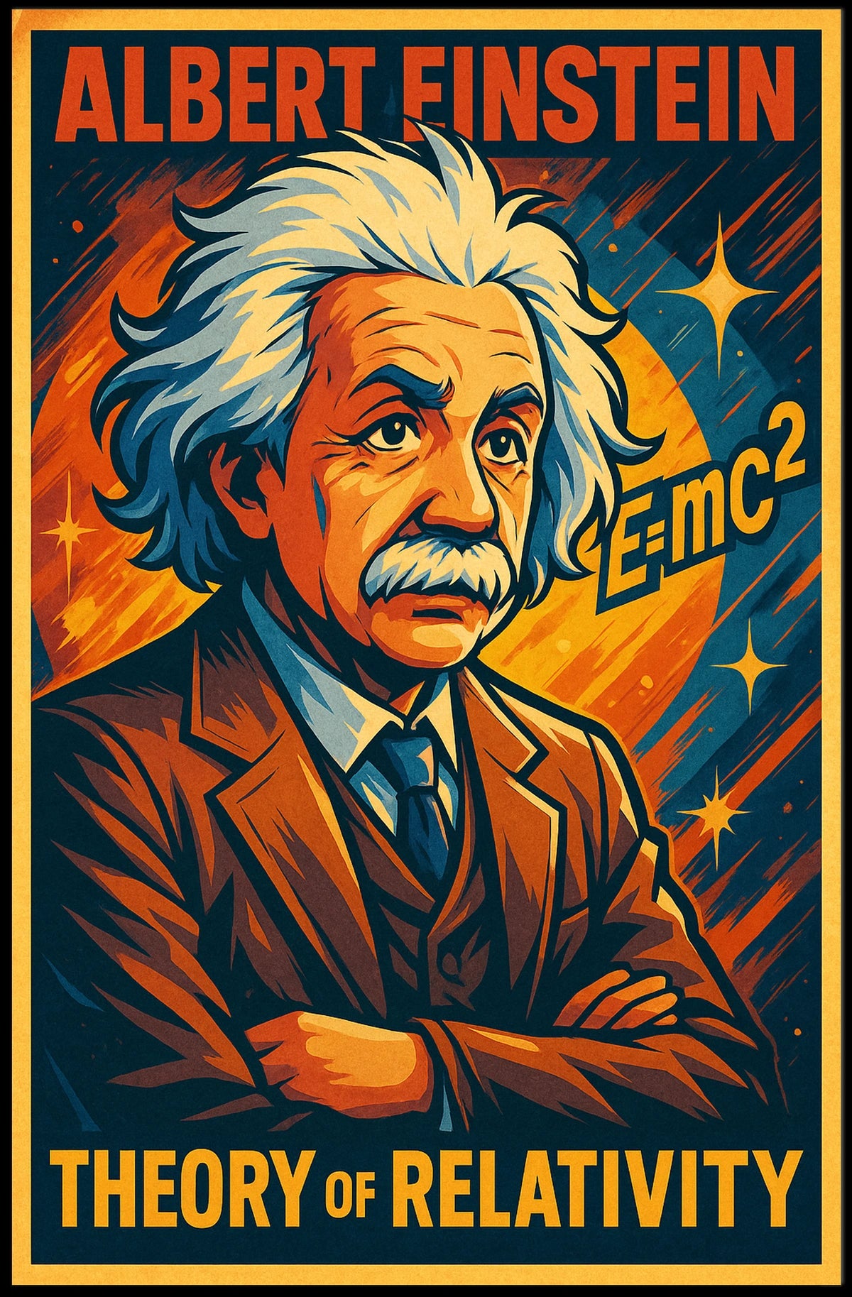 Albert Einstein Theory Of Relativity Poster