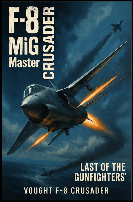 Vought F-8 Crusader Cold War Military Recruitment Poster