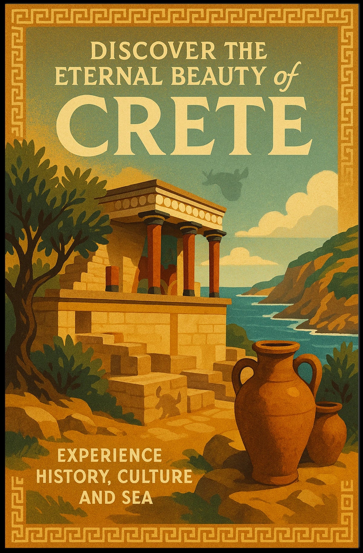 Discover The Eternal Beauty Of Crete Poster