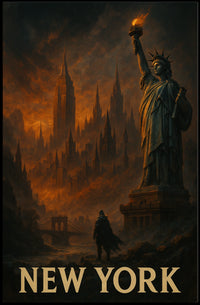 New York A Dramatic Skyline Poster