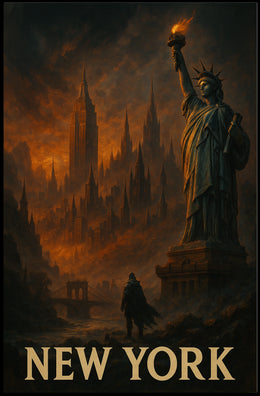 New York A Dramatic Skyline Poster