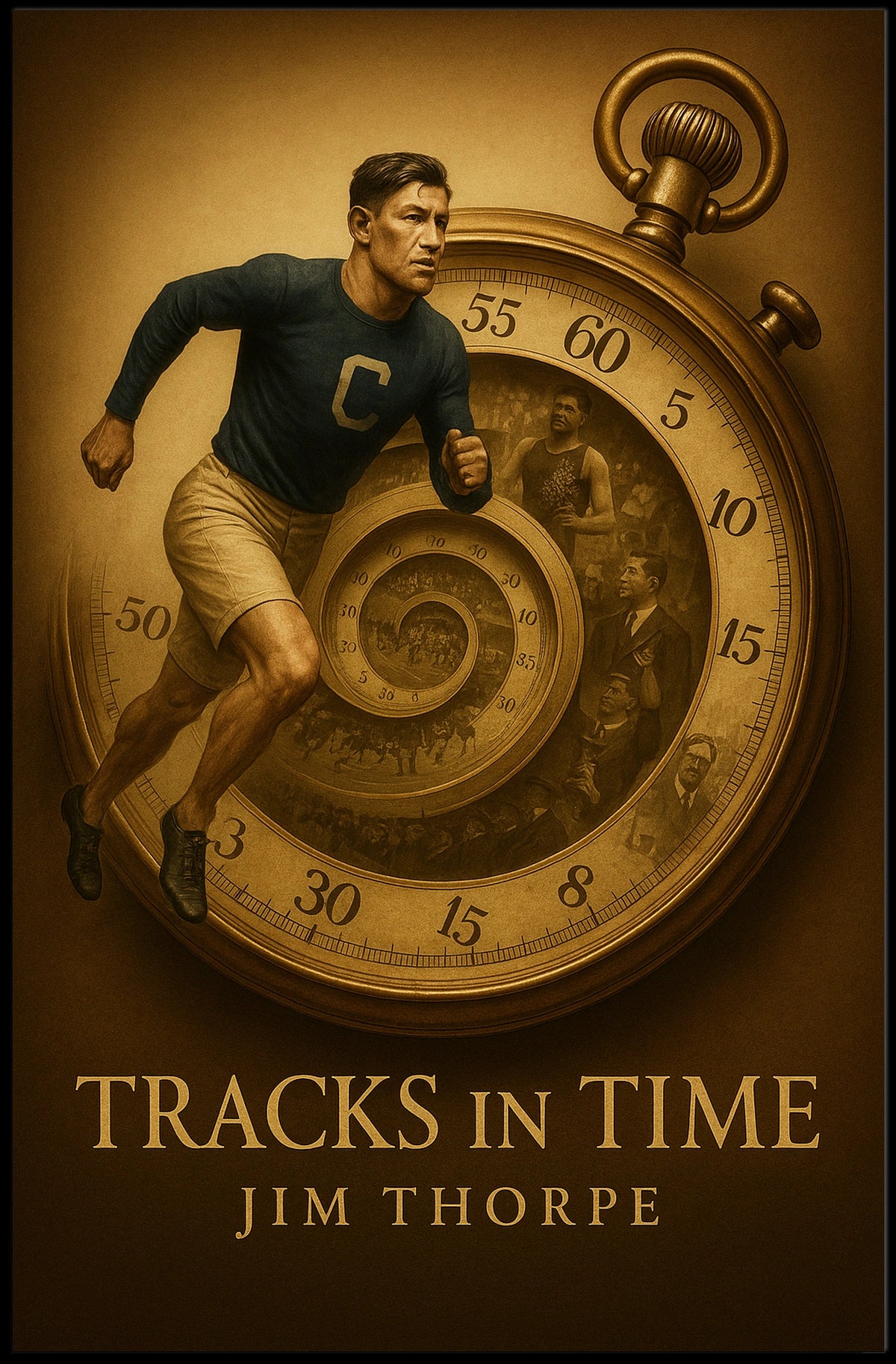 Tracks in Time Jim Thorpe Poster