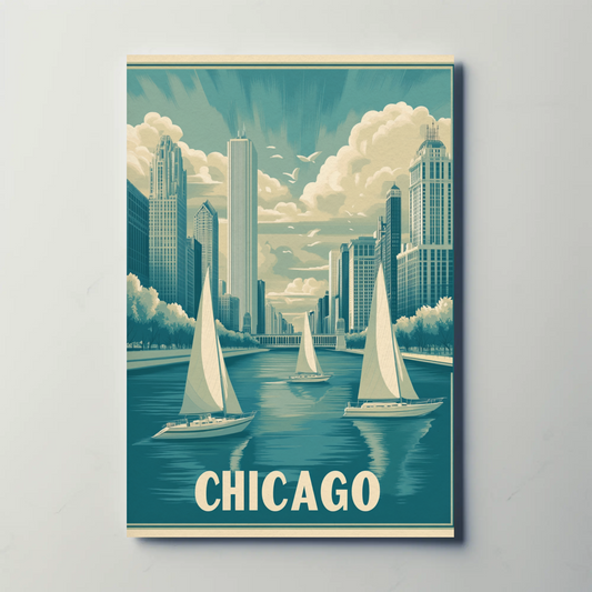 Chicago Vintage Poster