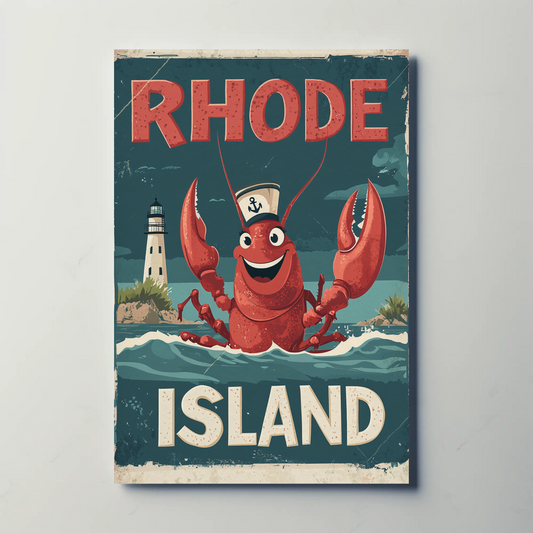 Rhode Island Vintage Poster