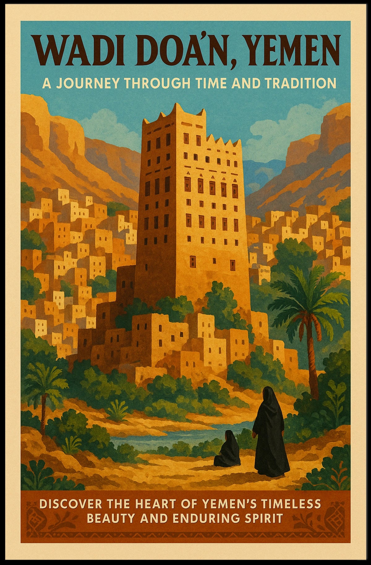 Wadi DoAn, Yemen A Journey Through Poster