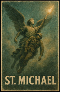St. Michael Archangel Religious Art Poster