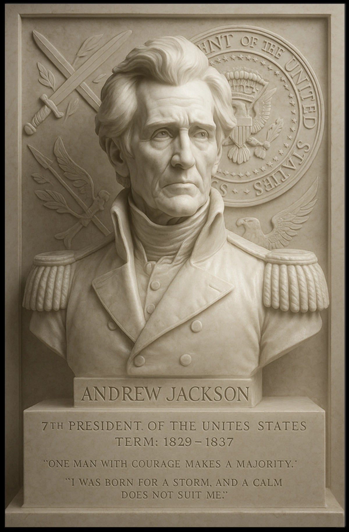 Andrew Jackson 7th President Poster