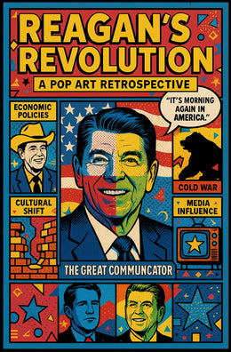 REAGAN'S REVOLUTION Pop Art Political History Poster