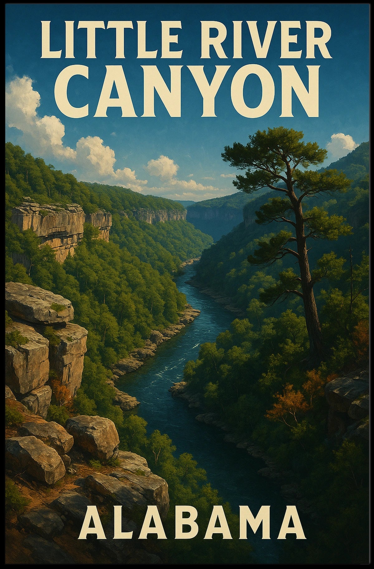 Little River Canyon, Alabama Poster