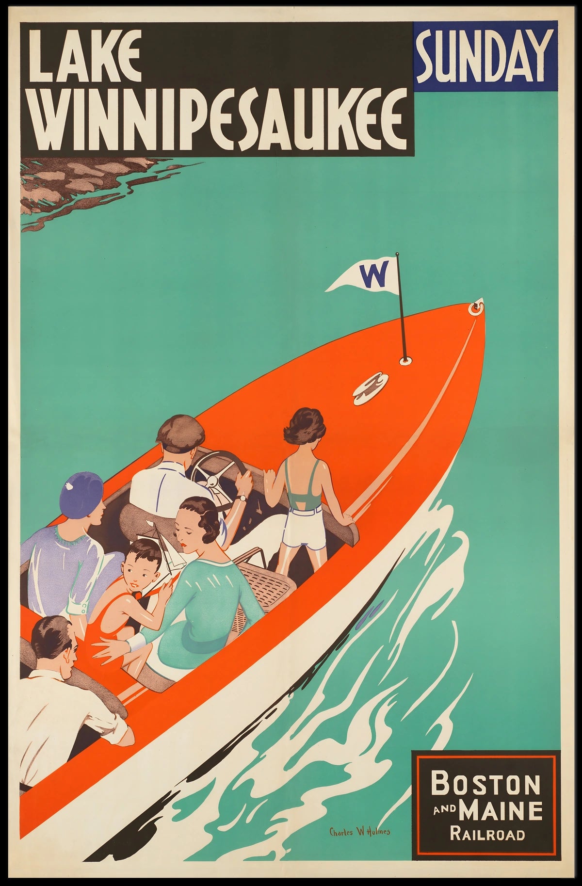 Lake Winnipesaukee Sunday Adventure Poster
