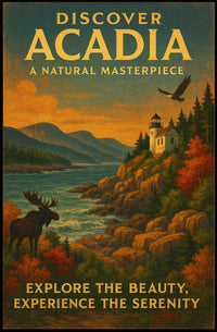 Discover Acadia A Natural Masterpiece Poster