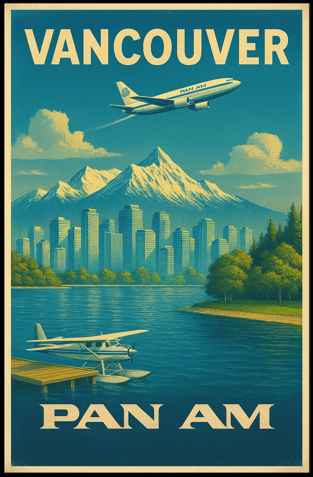 Vancouver Pan Am Travel Poster
