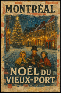 Noël Du Vieux-Port Montréal Poster